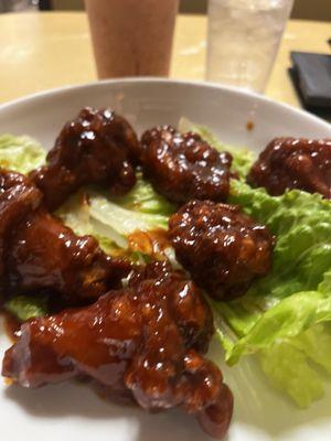 Buffalo honey wings