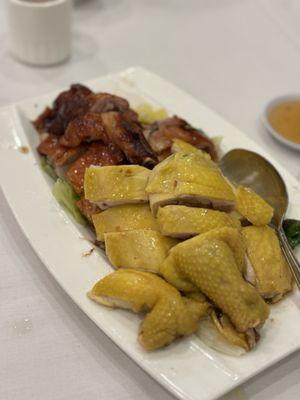 Roast Duck and Steamed Chicken