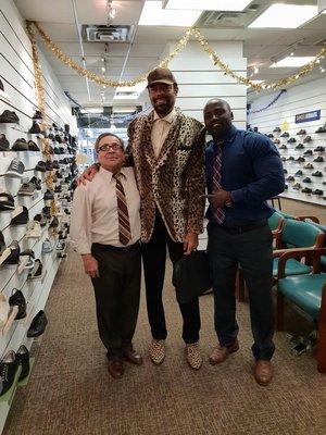 Knicks Legend Clyde Frazier visits Eneslow 2nd Ave for Orthotics...still as sharp as ever!