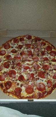 Meat lovers pizza!