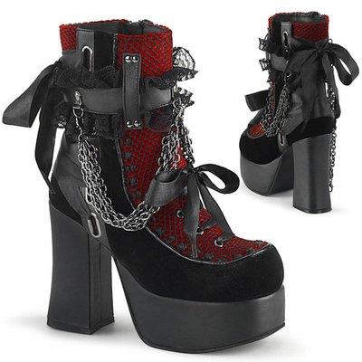 Just in!
Demonia Charade 2" PF Goth Punk Lolita Corset Lace Up Knee Boot