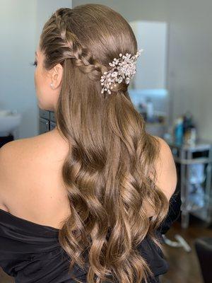 Bride updo