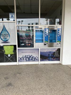 If they're close, they have a vending machine for Alkaline and Purified water set up.