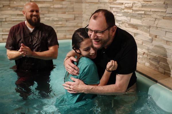 Believer's Baptism is offered during services 3-4 times a year. For more information, visit: calvaryphx.com/baptism