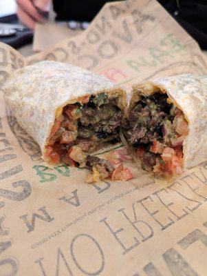 Steak Poblano Burrito