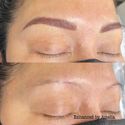 Microblading and shading