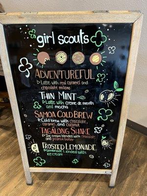 Seasonal Girl Scout inspired drinks