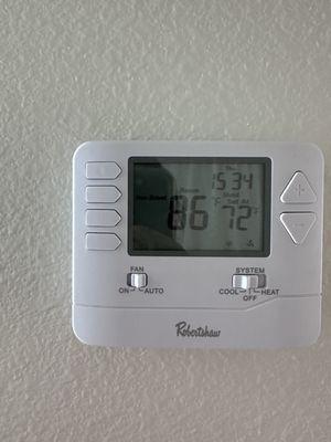 Temp in house kept climbing with no relief