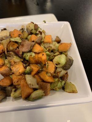 Side Roasted veggie cubes