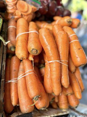 Carrots were huge!