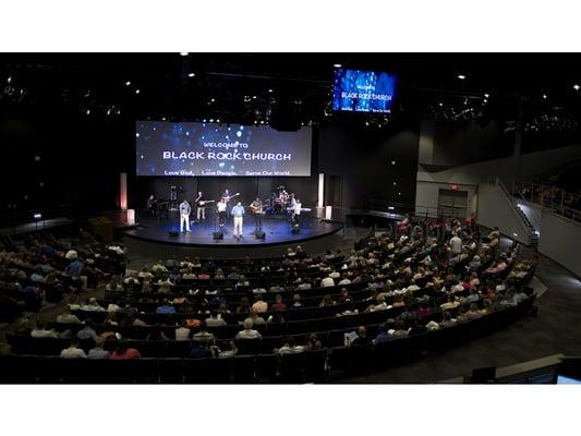 Main congregation area for Black Rock Church