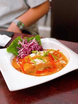 Salmon Panang curry