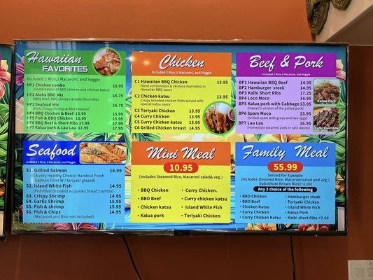 Menu 2 of 2