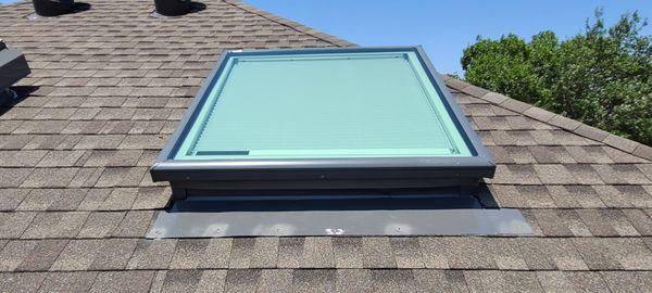 New roof and skylight