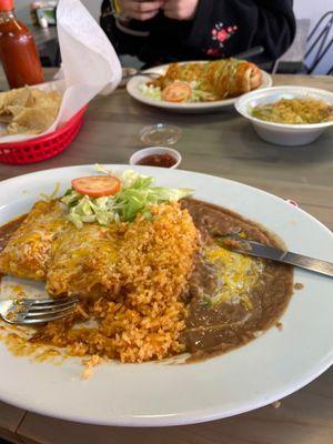 Chicken enchiladas