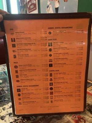 Drink Menu