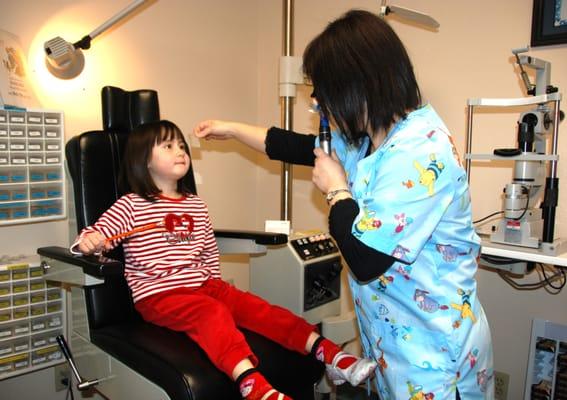 We offer Pediatric Eye Exams, specialized just for children.