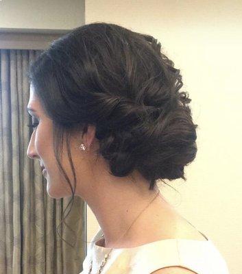 Updo style for wedding