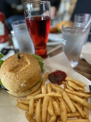 Smoked cheddar burger