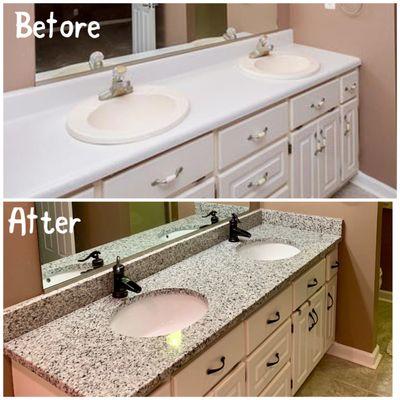 Master bath vanity