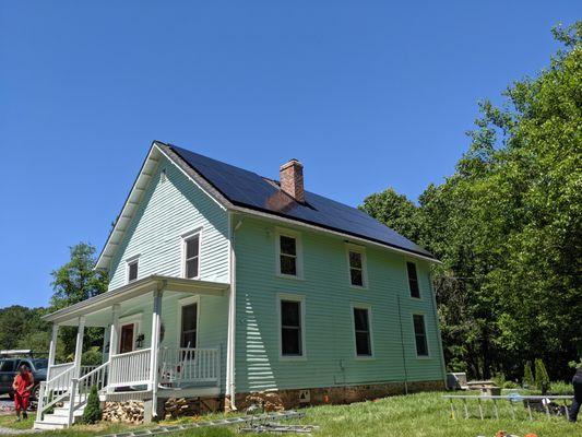 A lovely solar array located in Rappahannock, VA