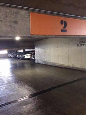 Parking garage for Franklin County Municipal Building. To remember where you parked - look at number and see my tip.