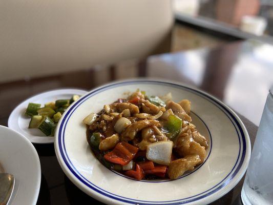 Fish in Black Bean Sauce - lunch special