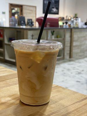 Lavender vanilla iced coffee.