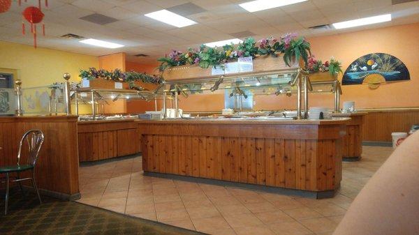 Overview of the buffet table