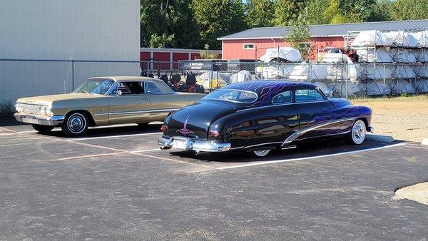 1963 Chevy Impala and 1950 Mercury Monterey