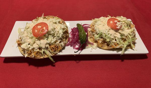 Tostadas de pollo