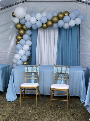 Decor for client's baby shower