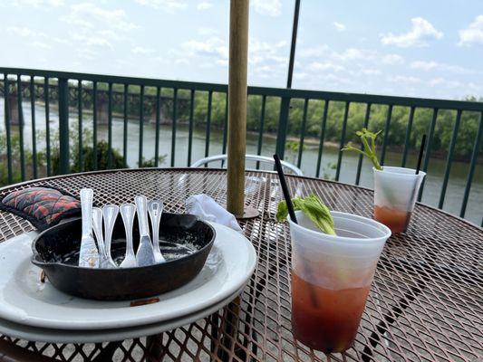 Bloody Mary's and the river