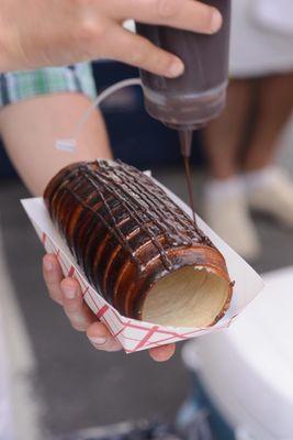 Traditional Twister Cake with Nutella