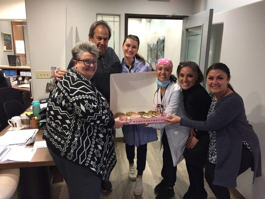 Our lovely patient surprised us with a sweet treat. Thank you, Arthur! We appreciate our patients so much.