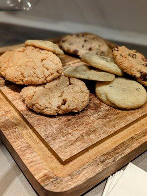 Homemade cookies for customers every day