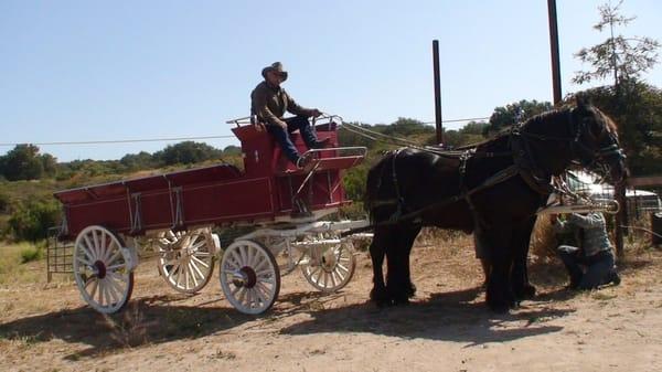 come out  for a ride  old west style