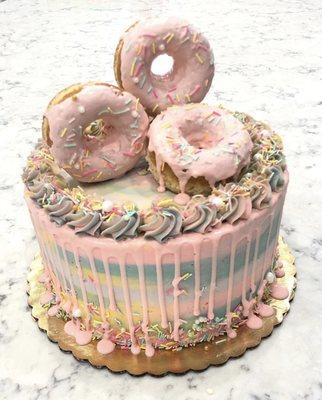 custom doughnut cake