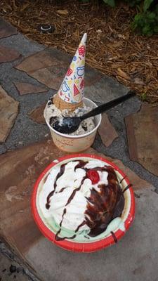 Cookies & Cream Cone along with Mint Chocolate Chip... cured the grouch monster. Thanks :)