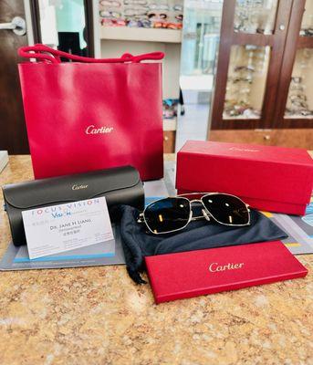 I got the Cartier sunglasses and it came out so perfectly when I picked them up