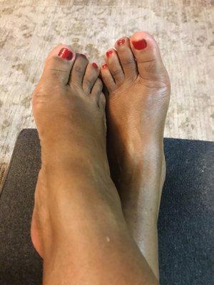 Finished Pedicure feels great!