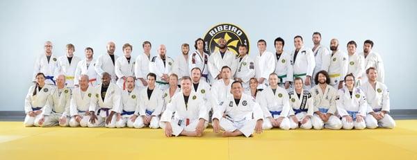 The URSA Academy team with Professor Kris and Master Saulo Ribeiro.