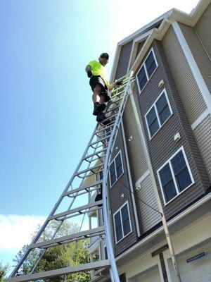 Orchard ladders are not just for picking ladders.