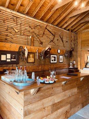 Interior of the tasting room.