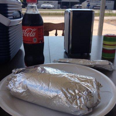 GIANT steak burrito!