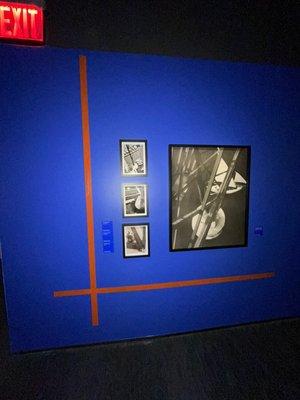 Wall painting for Fotografiska Museum in New York. Exhibit: Hungarian photographer László Moholy-Nagy.