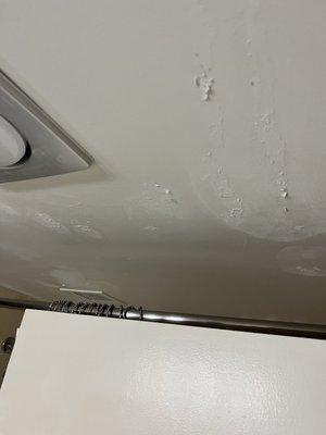 Disgusting ceiling in bathroom