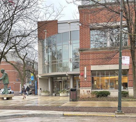 DePaul Student Center at the corner of Belden & Sheffield.