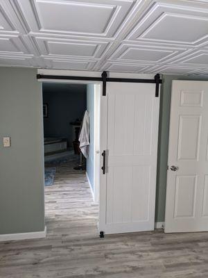 Barn door build and install