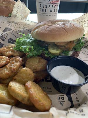 Craft Your Own Impossible Burger with Fried Pickles